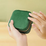 Flannelette Jewelry Box Travel Portable Double Layer Display Jewelry Storage