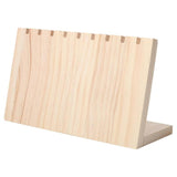 Wood L Shape Jewelry Stand Organizer Display