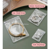 Clear PVC Self Sealing Jewelry Storage Bags