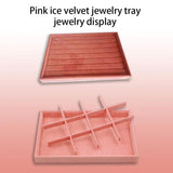 Velvet Jewelry Stand Fashionable Holders Multipurpose Storage Box Showcase