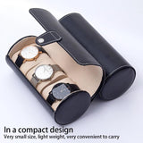 Portable Watch Case Leather Bracelet Display Jewelry Organizer