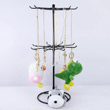 Dual Layer Jewelry Storage Hanger Organizer