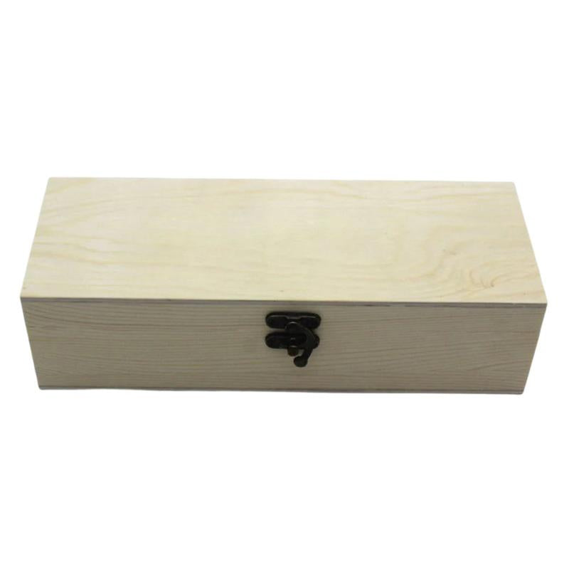 Unfinished Wood 4 Compartment Boxes Organizer Tabletop Storage Box