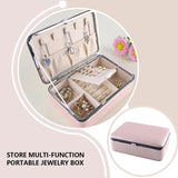 PU Jewelry Box Large Capacity with Lid Gift Packaging Case Boxes