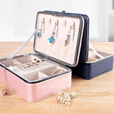 PU Jewelry Box Large Capacity with Lid Gift Packaging Case Boxes