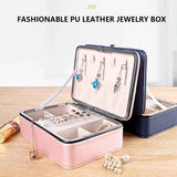 PU Jewelry Box Large Capacity with Lid Gift Packaging Case Boxes