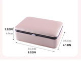 PU Jewelry Box Large Capacity with Lid Gift Packaging Case Boxes
