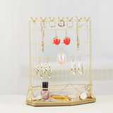 Modern Style Jewelry Rack Earrings Chain Stand with Tray