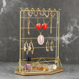 Modern Style Jewelry Rack Earrings Chain Stand with Tray