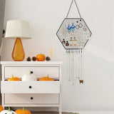 Hexagonal Jewelry Storage Rack Wall Mounted Organizer