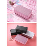 Jewelry Case Mirror Box Storage Organizer Travel Rings Earrings
