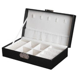 Jewelry Box with Lock Organizer Necklace Earring Ring Charm Container