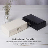 Jewelry Box with Lock Organizer Necklace Earring Ring Charm Container