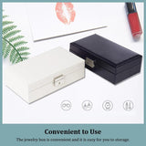 Jewelry Box with Lock Organizer Necklace Earring Ring Charm Container