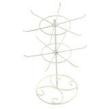 2-Tier Jewelry Storage Metal Earrings Necklace Hanging Bracelet Stand