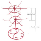 2-Tier Jewelry Storage Metal Earrings Necklace Hanging Bracelet Stand
