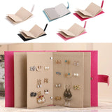 Earring Storage Book Jewelry Organizer Dust-Proof Display