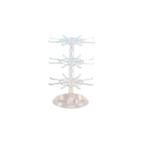 Vintage Earring Display Rotating Stand 3 Layers Necklace Organizer Rack