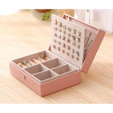 Portable Jewelry Box Necklaces Showcase Earrings Organizer