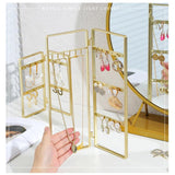 Foldable Jewelry Display Holder Pendants Organizer Stand Shelf