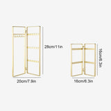 Foldable Jewelry Display Holder Pendants Organizer Stand Shelf