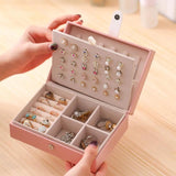 Dust-proof Showcase Display Case for Rings and Earrings