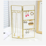 Foldable Jewelry Display Holder for Earrings Necklace Bracelet