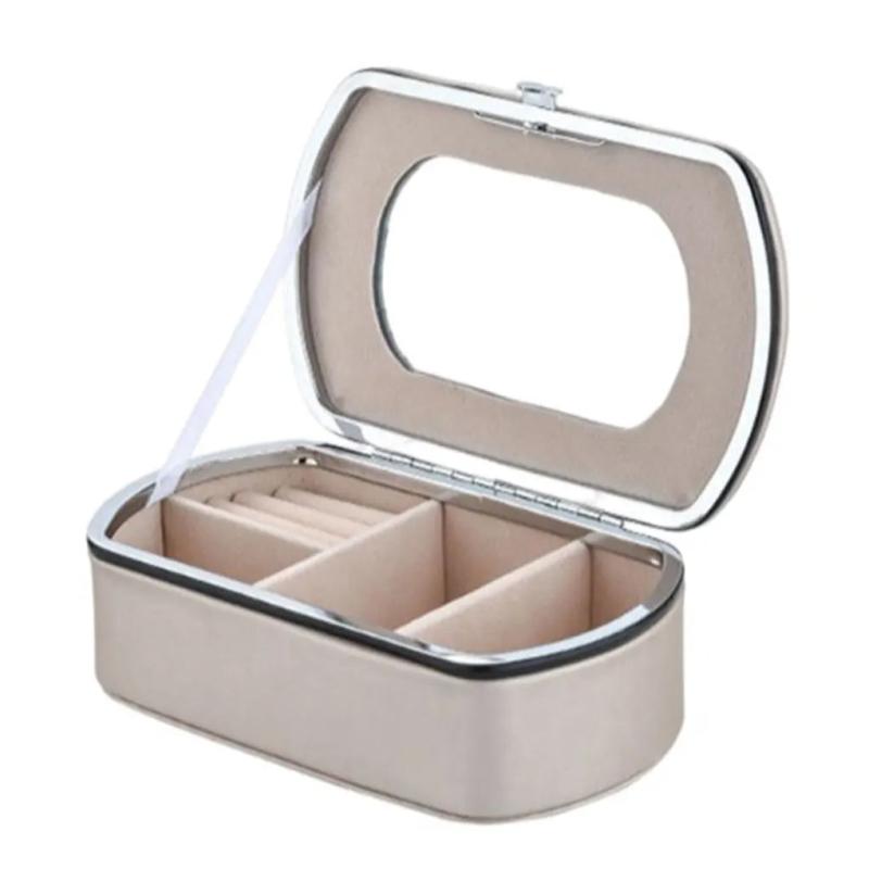 Travel Jewelry Storage Box Portable Organizer Display Case