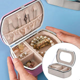 Travel Jewelry Storage Box Portable Organizer Display Case