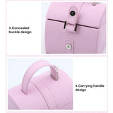 Bog Jewelry Rings Organizer Earrings Storage Container Double Layers