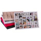 30 Compartments Velvet Jewelry Display Tray Holder