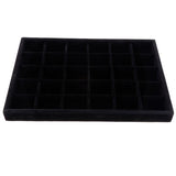 30 Compartments Velvet Jewelry Display Tray Holder
