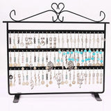 Earrings Display Holder Metal Ear Studs Hanging Rack Double Side Jewelry Stand