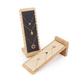 Bamboo Wood Jewelry Display Stand Necklace Showcase
