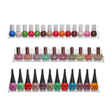 2Pcs Nail Polish Wall Organizer Multipurpose Stand Transparent Display Holder