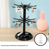 Vintage Earring Display Rotating Stand Jewelry Organizer