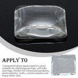 Transparent Glass Patch for Relief Pendant