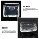 Transparent Glass Patch for Relief Pendant