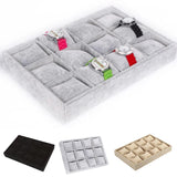 PU Leather Jewelry Display Tray Anti-static Flocking Cushion