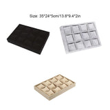 PU Leather Jewelry Display Tray Anti-static Flocking Cushion