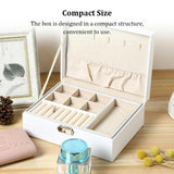 Jewelry Box Safe Storage Case Earrings Necklaces Bracelets Holder