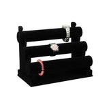 Velvet Jewelry Display Stand Portable Storage Rack Holder
