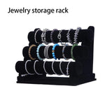 Velvet Jewelry Display Stand Portable Storage Rack Holder