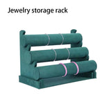 Velvet Jewelry Display Stand Portable Storage Rack Holder