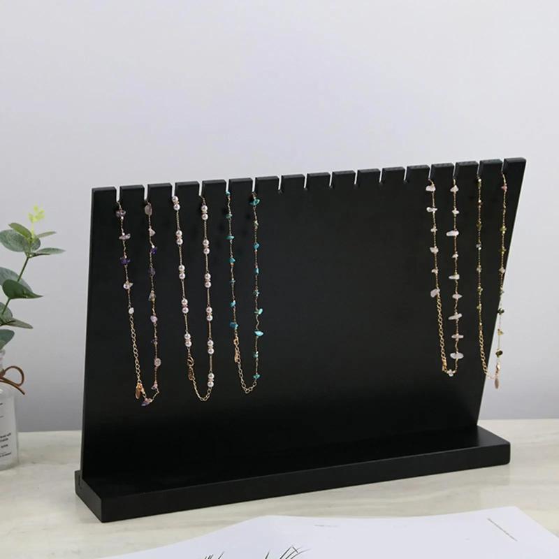 Necklace Holder Jewelry Organizer Display Stand Countertop Storage Rack
