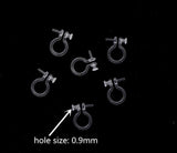 50 PCS Transparent Ear Clip For DIY Jewelry Making, Resin Earrings Accessories
