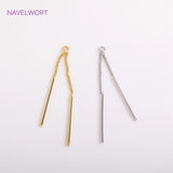 14K Plated Chain Tassel Charms, Brass Tassel Pendants