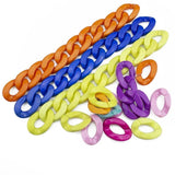 Acrylic Twisted Chains Beads Jewelry Findings 10/20/30pcs