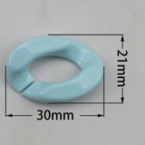 Acrylic Twisted Chains Beads Jewelry Findings 10/20/30pcs