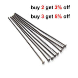 100pcs 40 50mm Flat Head Pins 0.7mm Plated Head Pins For Diy Jewelry Making